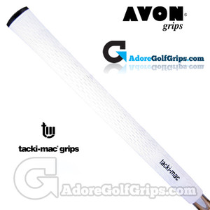 Avon Tacki-Mac Itomic Midsize Grips - White / Black Avon Tacki-Mac Itomic Midsize Grips - White / Black