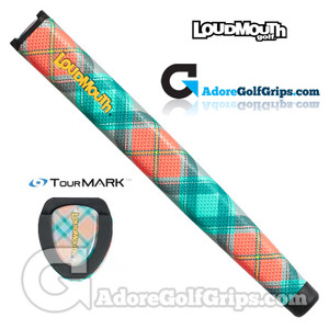 TourMARK Loudmouth Just Peachy Jumbo Pistol Putter Grip - Peach / Green TourMARK Loudmouth Just Peachy Jumbo Pistol Putter Grip - Peach / Green