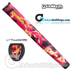 TourMARK Loudmouth Liar Liar Jumbo Pistol Putter Grip - Red / Yellow / Black TourMARK Loudmouth Liar Liar Jumbo Pistol Putter Grip - Red / Yellow / Black