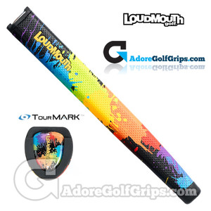 TourMARK Loudmouth Paintballz Jumbo Pistol Putter Grip - Blue / Green / Yellow / Orange TourMARK Loudmouth Paintballz Jumbo Pistol Putter Grip - Blue / Green / Yellow / Orange