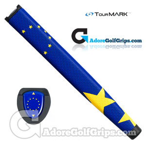 TourMARK European Jumbo Pistol Putter Grip - Blue / Yellow TourMARK European Jumbo Pistol Putter Grip - Blue / Yellow