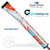SuperStroke ZENERGY Pistol 2.0 Tech-Port Putter Grip - White / Orange / Blue SuperStroke ZENERGY Pistol 2.0 Tech-Port Putter Grip - White / Orange / Blue
