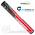 JumboMax ST/1.3 Straight Taper Jumbo Putter Grip - Red / Black JumboMax ST/1.3 Straight Taper Jumbo Putter Grip - Red / Black