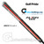  Golf Pride MCC Plus 4 Align Max Standard Grips - Grey / Black / Red (Back Detail)