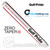 Golf Pride Zero Taper Straight Medium Midsize Putter Grip (Front Detail) - Red / White / Black