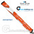 SuperStroke ZENERGY Flatso 1.0 Tech-Port Putter Grip - Orange / White