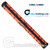 Luna Links Core 2.0 Putter Grip - Orange / Navy (Back View)