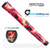 TourMARK Loudmouth Liar Liar Jumbo Pistol Putter Grip (Side Detail) - Red / Yellow / Black