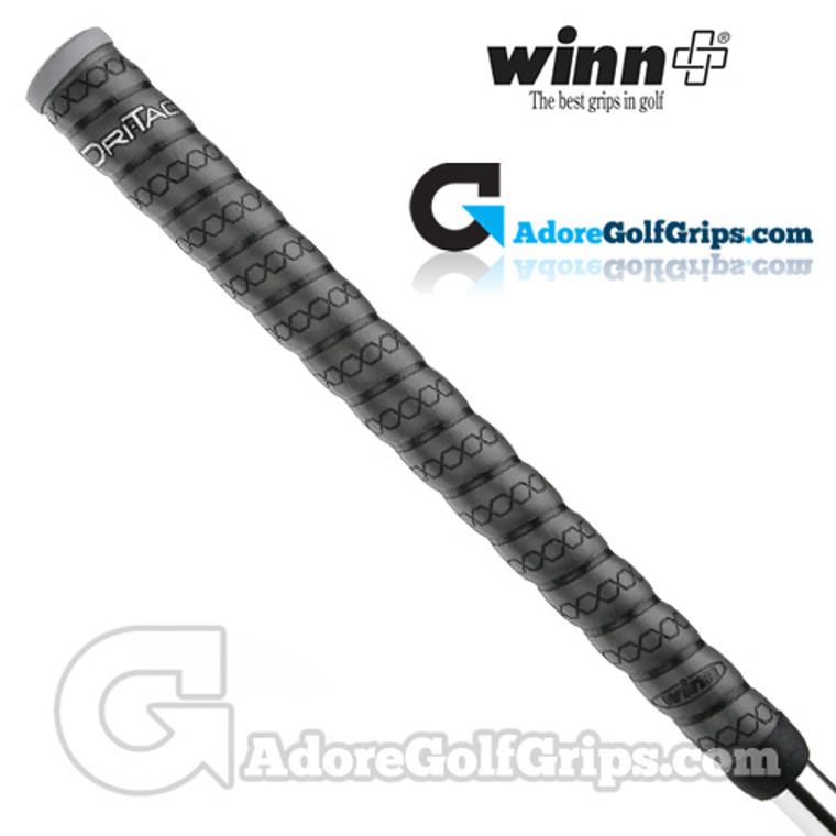 Winn Dri-Tac Wrap Jumbo Grips – Dark Grey / Grey