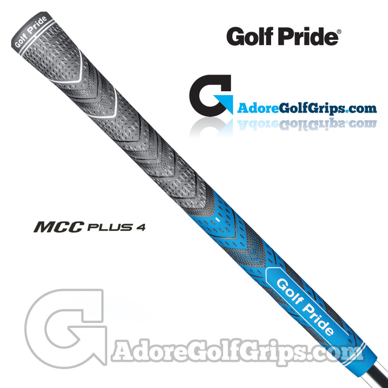 Golf Pride New Decade Multi Compound MCC Plus 4 Grips - Black / Blue