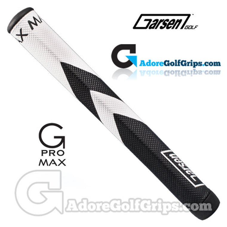 Garsen Golf G-Pro Max Jumbo Putter Grip - White / Black