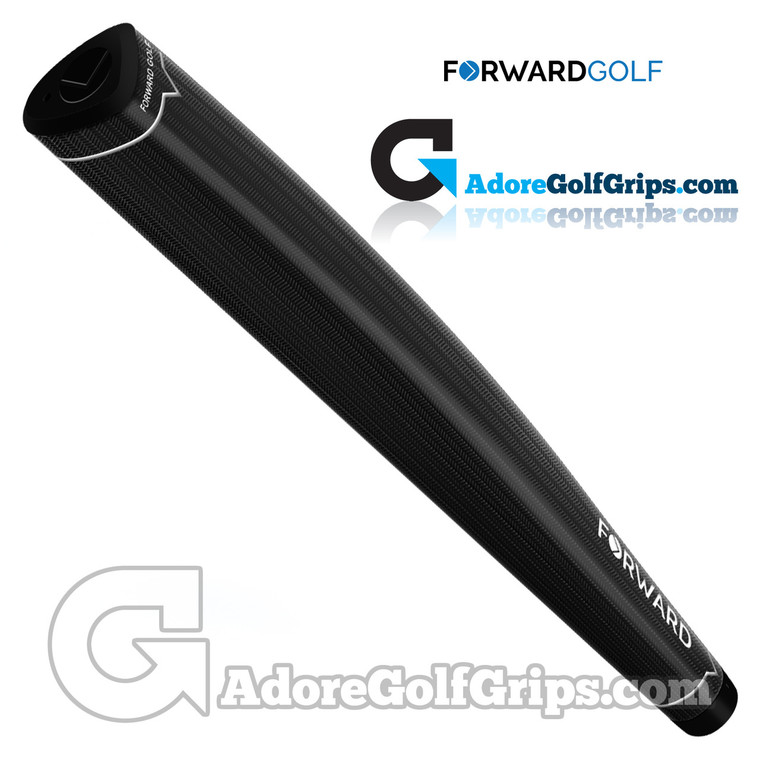 Forward Golf Jumbo V-Shape Light Putter Grip - Black / White