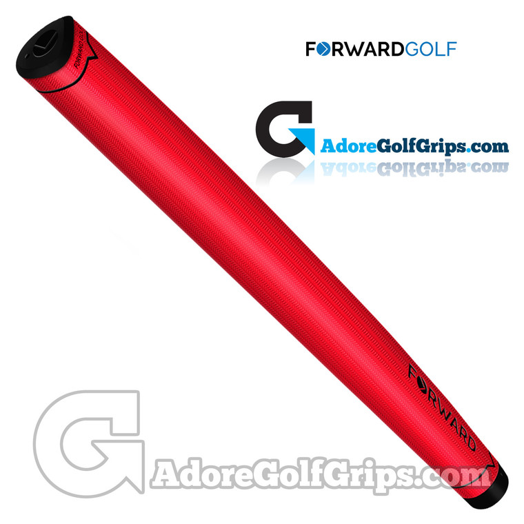 Forward Golf Midsize V-Shape Putter Grip - Red / Black