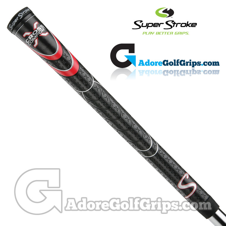 SuperStroke Cross Comfort Grips - Black / Red