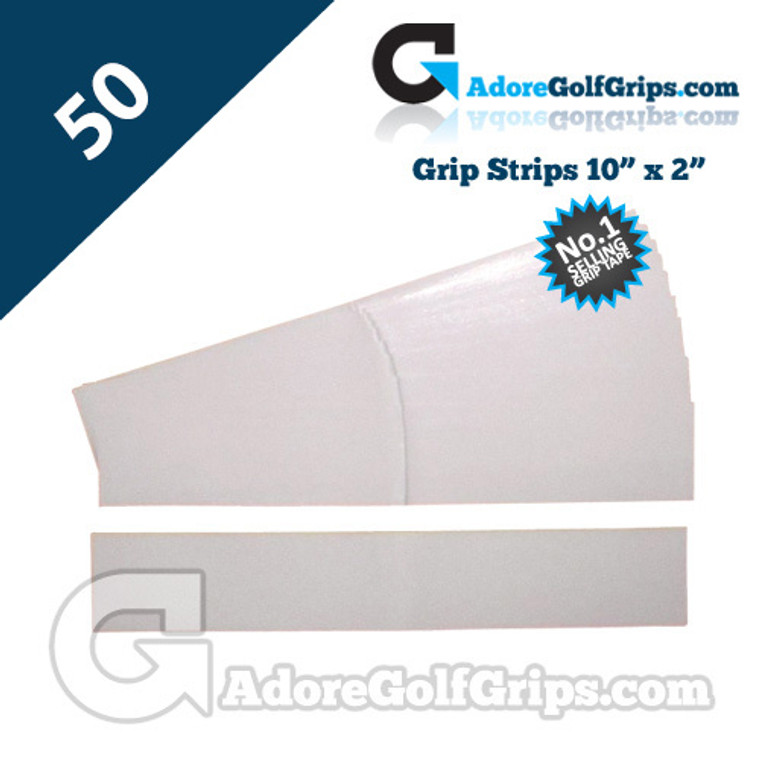 Premium Double Sided Pre-Cut Grip Tape Strips - 50 Pack