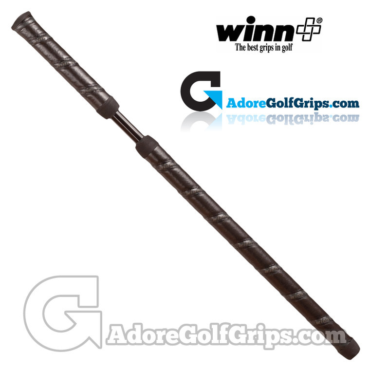 Winn 2 Piece Round Long / Belly Putter Grip - Black / Grey