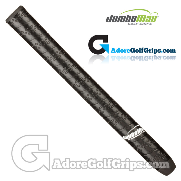 JumboMax STR8 Tech Non-Tapered Wrap Giant (MEDIUM +5/16") Grips - Black