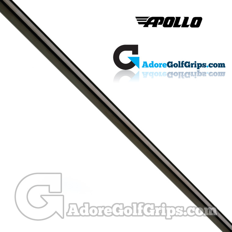 Apollo Straight Stepless Putter Shaft (120g) - 0.370" Tip - Black Gloss PVD