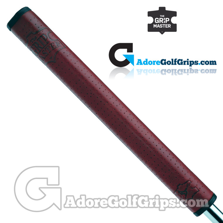 The Grip Master Roo Leather FL27 Midsize Featherlite Putter Grip - Dark Red