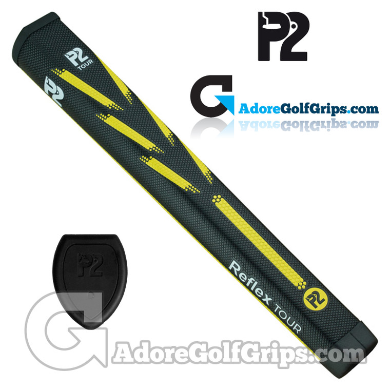 P2 Reflex TOUR Giant Putter Grip - Black / Yellow