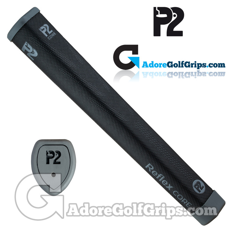 P2 Reflex CORE II Giant Putter Grip - Black / Grey