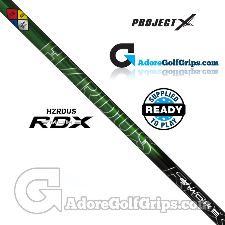 Project X HZRDUS Smoke Green RDX 65 Wood Shaft (62g) - 0.335" Tip - Green / Black