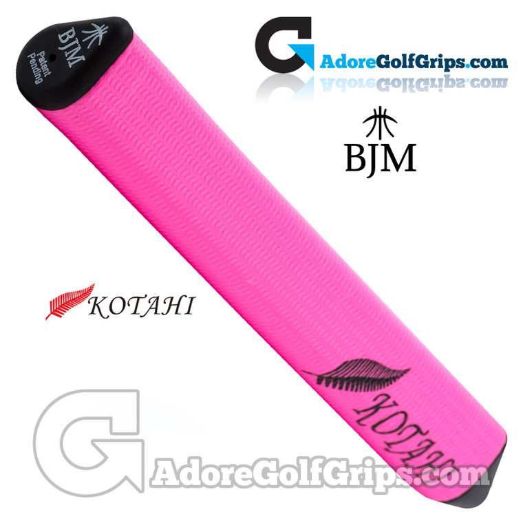 BJM Kotahi Standard 14 Inch Giant Silicone Putter Grip - Neon Pink
