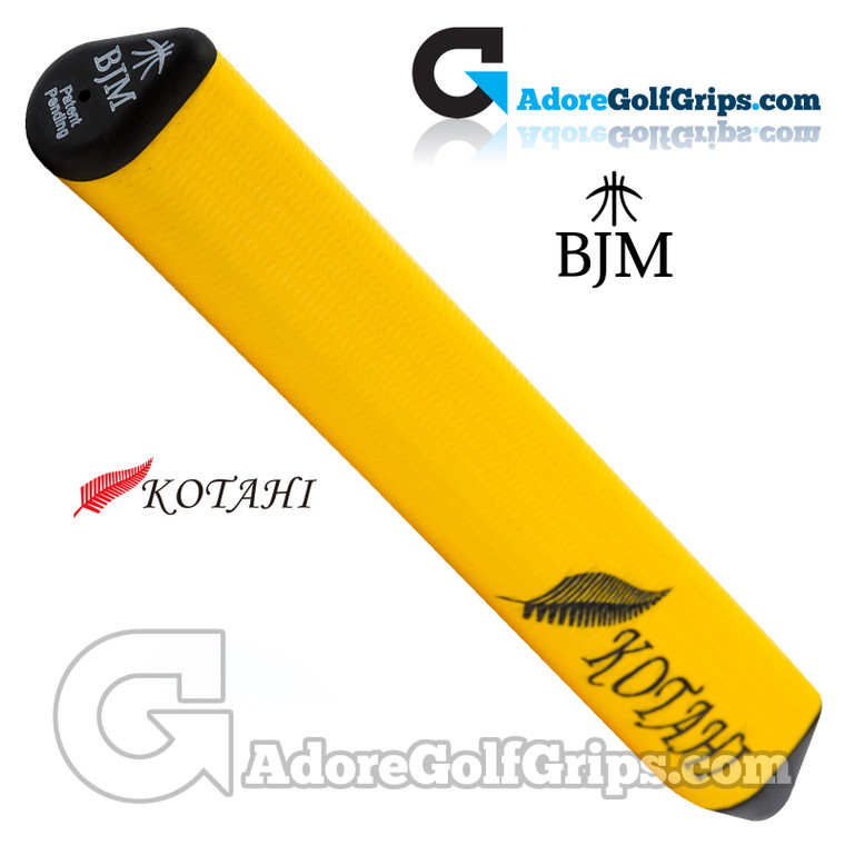 BJM Kotahi Standard 14 Inch Giant Silicone Putter Grip - Yellow
