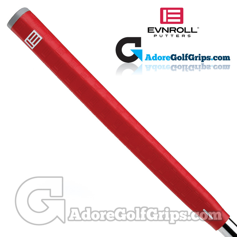 Evnroll Pistol Putter Grip - Red / Grey