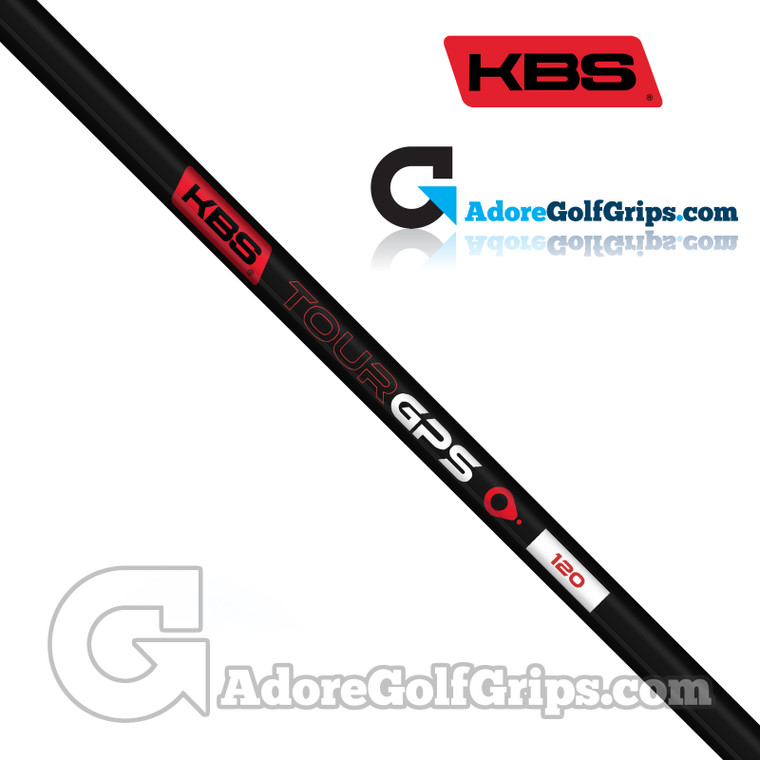 KBS GPS Graphite Straight Stepless Putter Shaft (124g) - Black Gloss