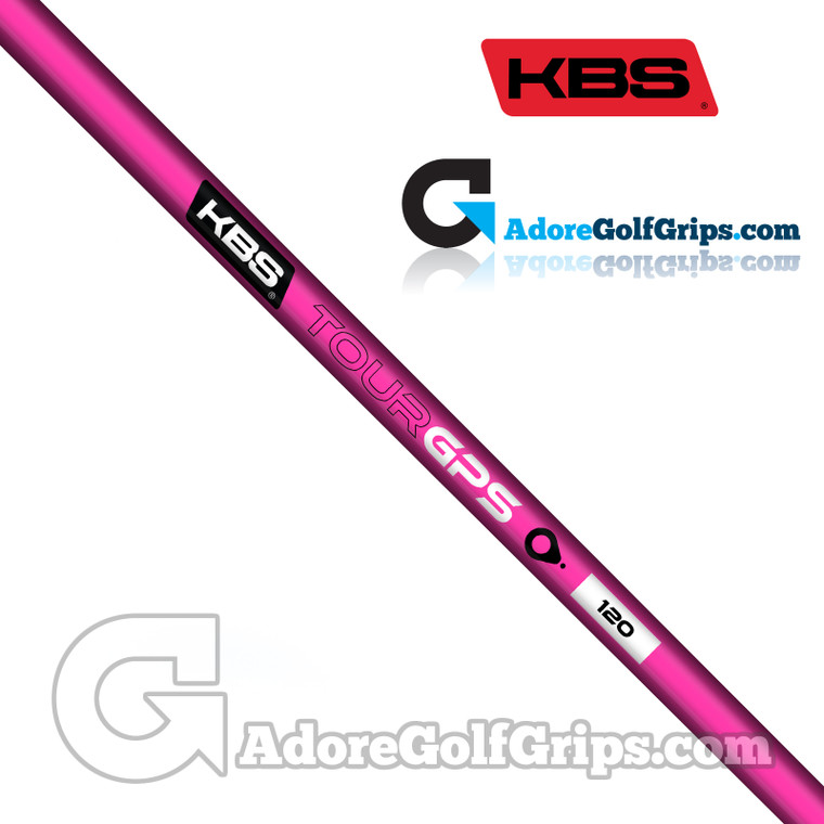 KBS GPS Graphite Straight Stepless Putter Shaft (124g) - Hot Pink Gloss