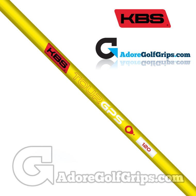 KBS GPS Graphite Straight Stepless Putter Shaft (124g) - Bright Yellow Matte