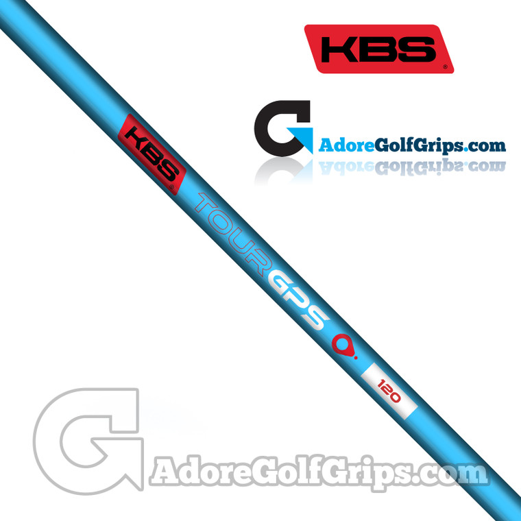 KBS GPS Graphite Straight Stepless Putter Shaft (124g) - Carolina Blue Matte