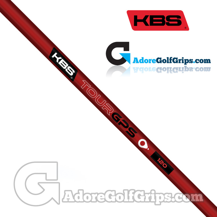 KBS GPS Graphite Straight Stepless Putter Shaft (124g) - KBS Red Matte