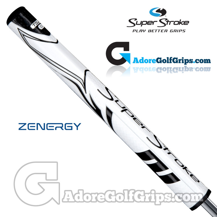 SuperStroke ZENERGY Tour 1.0 Putter Grip - White / Black