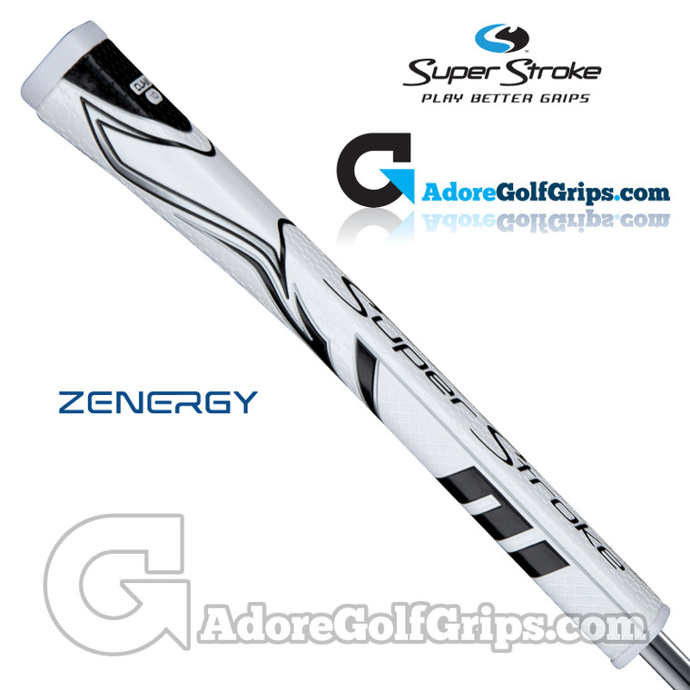 SuperStroke ZENERGY Claw 1.0 Tech-Port Putter Grip - White / Black