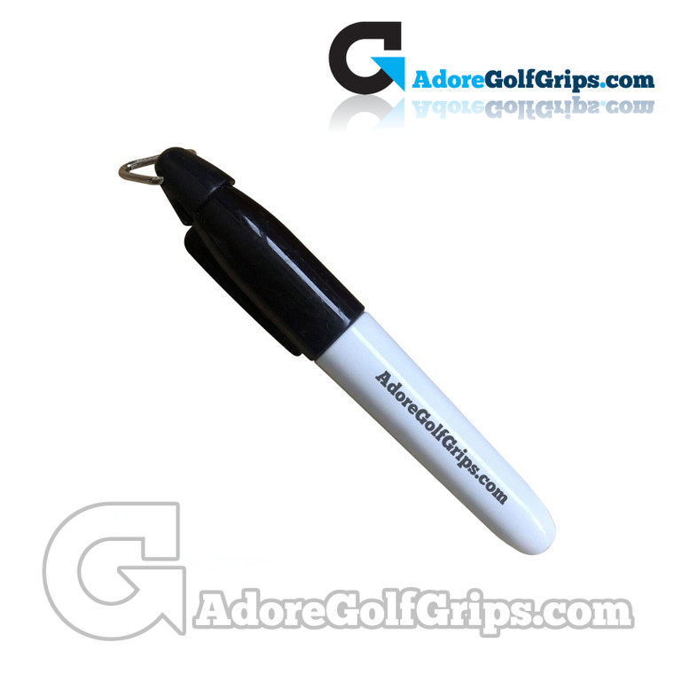 AdoreGolfGrips.com Pocket Size Waterproof Permanent Marker Golf Ball Pens - Black