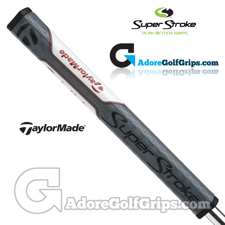 SuperStroke TaylorMade Pistol GTR 1.0 Putter Grip - Grey / White / Red