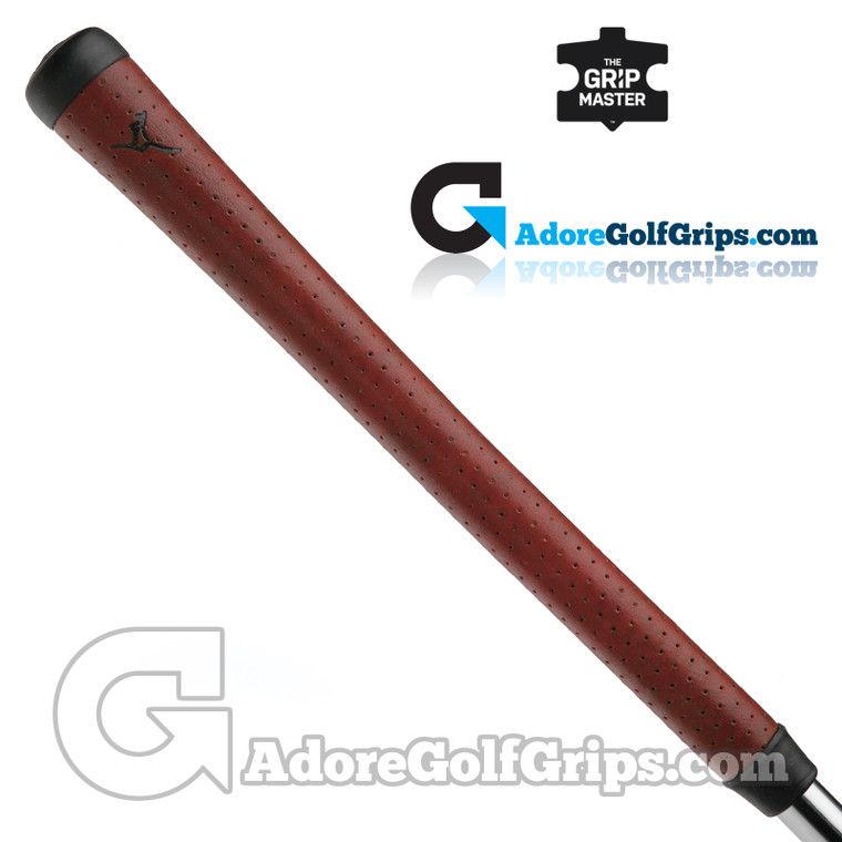 The Grip Master Kangaroo Leather Sewn Grips - Red