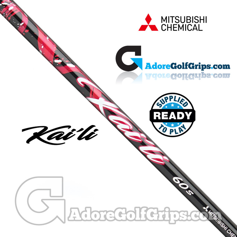 Mitsubishi Chemical Kai'li Red 50 Wood Shaft (52g-56g) - 0.335" Tip - Black / Red