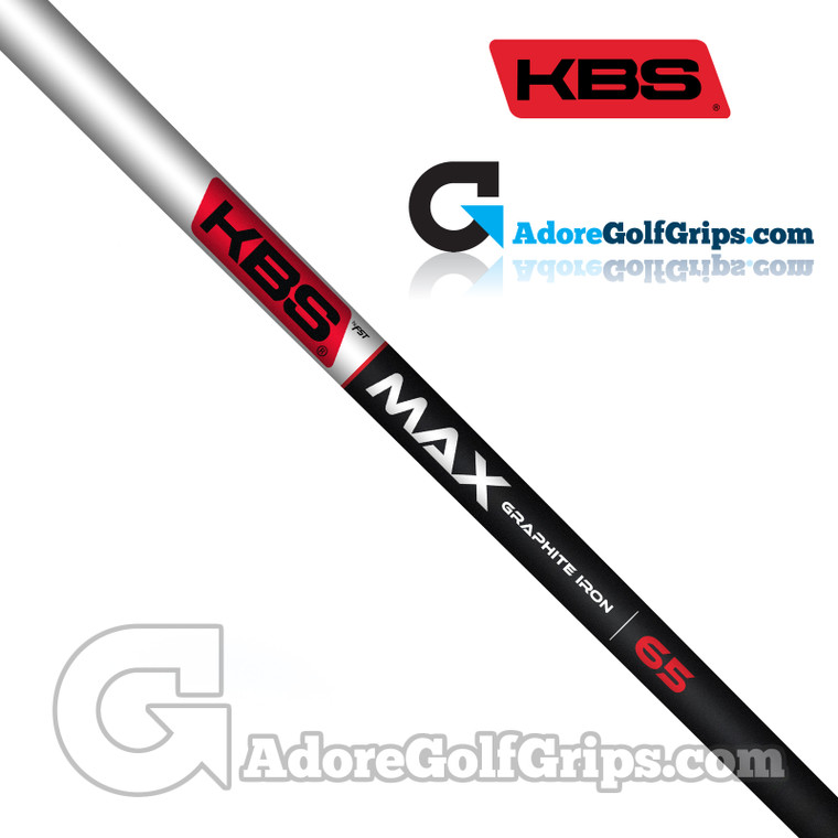 KBS Max Graphite Iron Shaft (45g-65g) - 0.355" Taper Tip - Black Matte