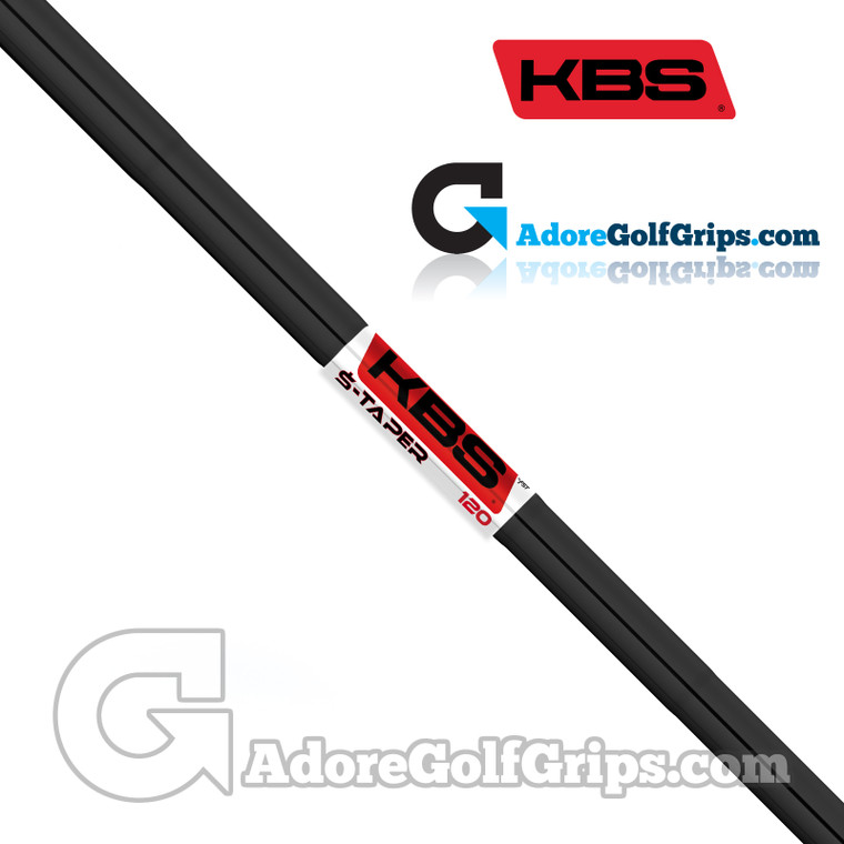 KBS $-Taper Custom Iron Shaft (110g-130g) - 0.355" Taper Tip - Black Gloss