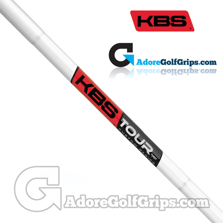 KBS Tour Custom Iron Shaft (110g-130g) - 0.355" Taper Tip - White Pearl