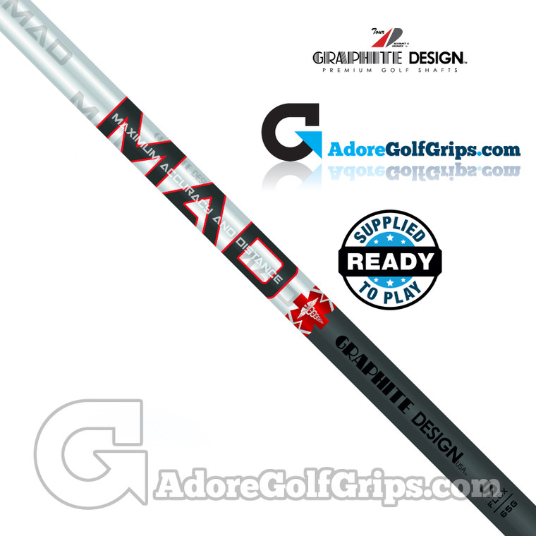 Graphite Design MAD 65 Wood Shaft (66g-68g) - 0.335" Tip - Black / Silver