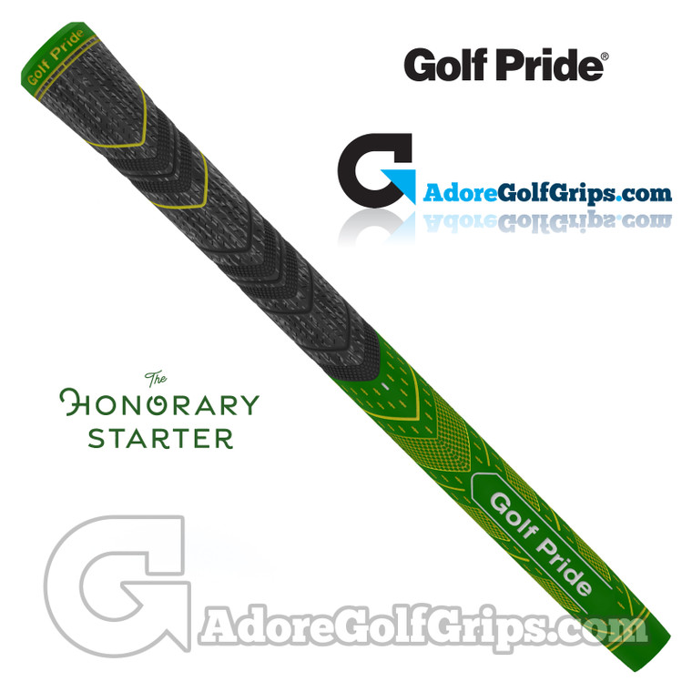 Golf Pride MCC Plus 4 Honorary Starter Limited Edition Grips - Black / Green / Yellow
