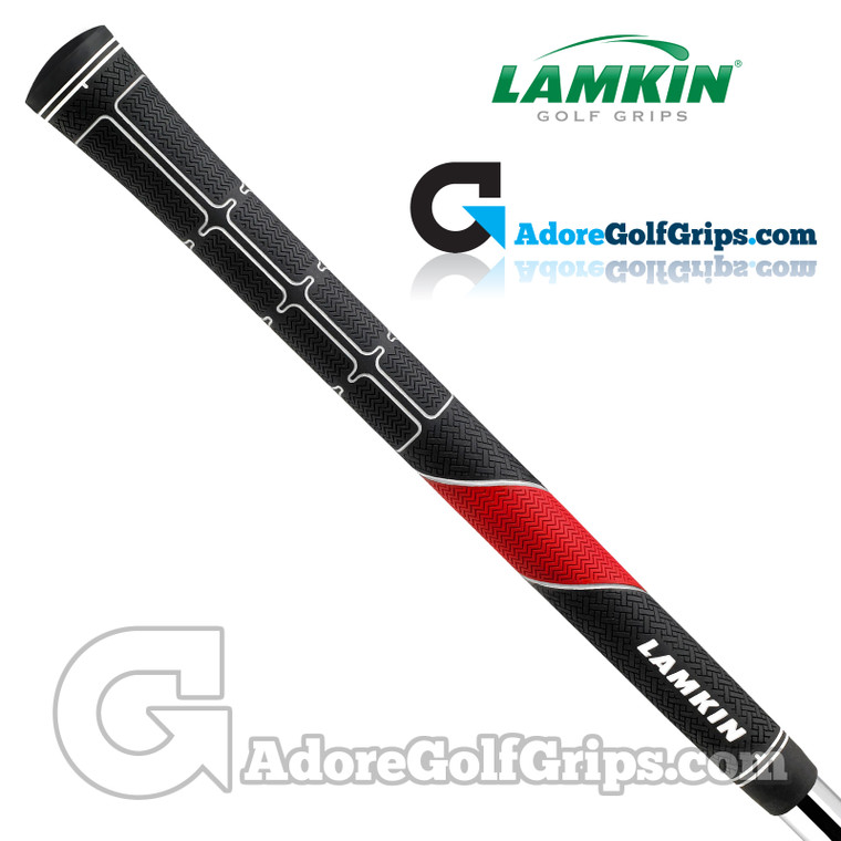 Lamkin TS1 Standard Grips - Black / Red / White
