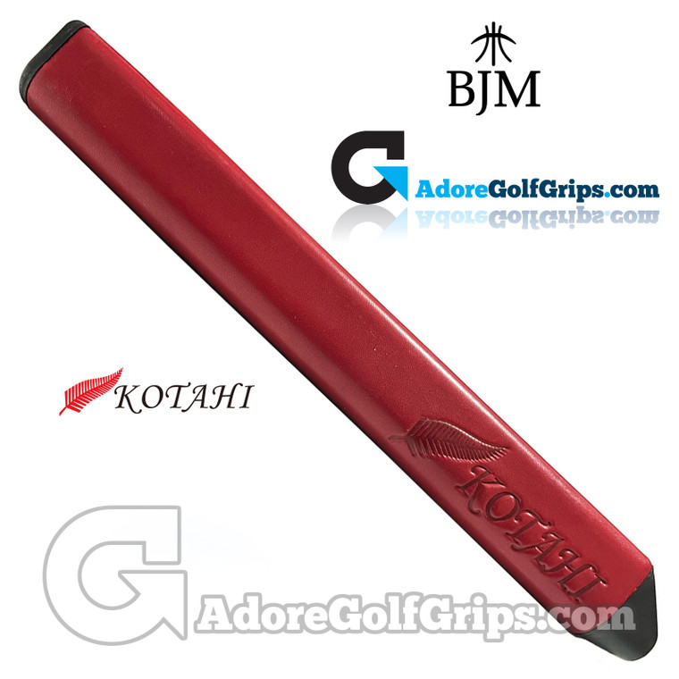 BJM Kotahi Premium Line Standard 14 Inch Giant Leather Putter Grip - Red