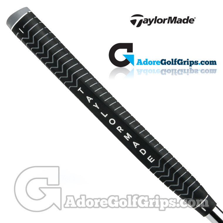 TaylorMade TP Reverse Etched Pistol Putter Grip - Black / Grey