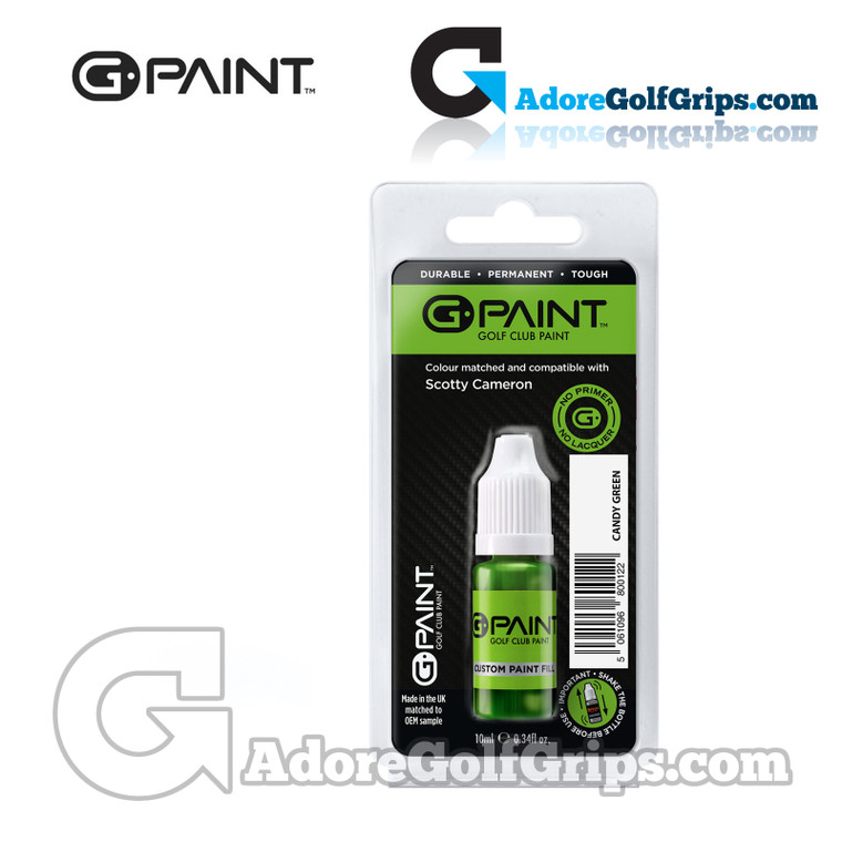 G-Paint Custom Golf Club Paint Fill Bottle - Scotty Cameron Putters - Candy Green (1 Pack)