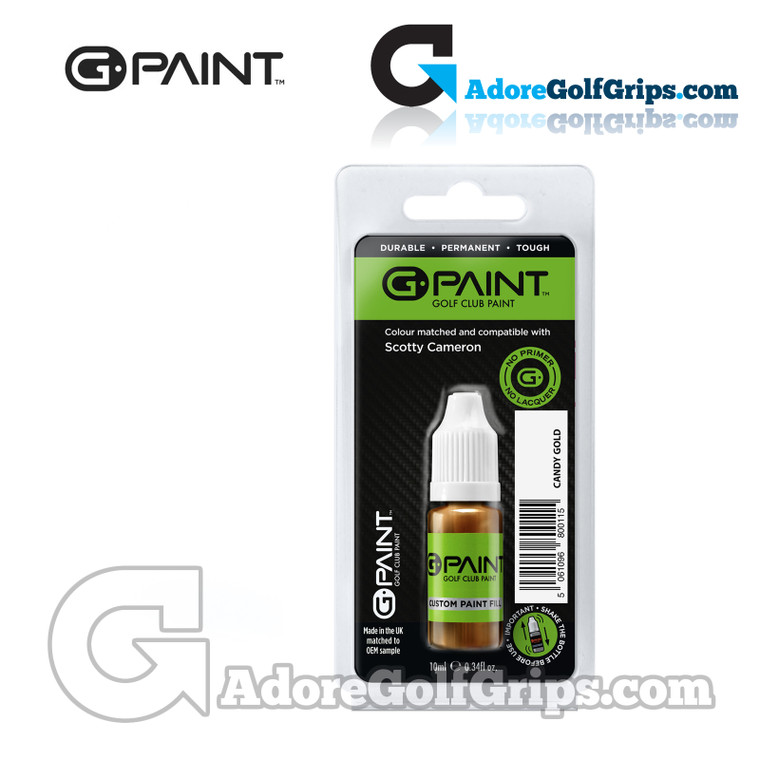 G-Paint Custom Golf Club Paint Fill Bottle - Scotty Cameron Putters - Candy Gold (1 Pack)